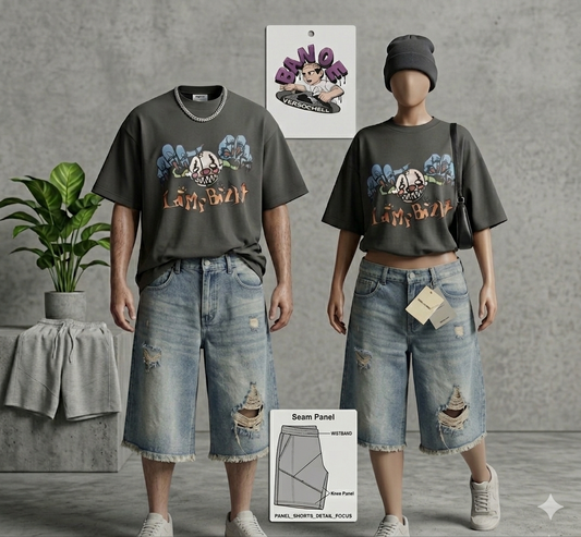 Fashion Ripped Cool Denim Shorts Men