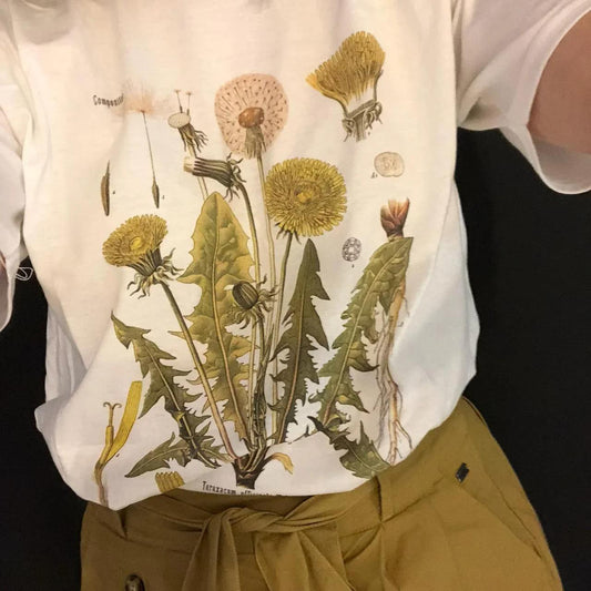 Dandelion Botanical Graphic Tshirt Hiking Shirt