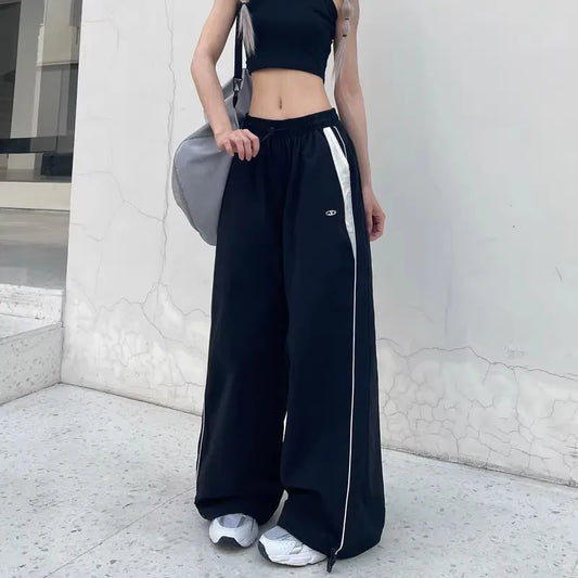 Casual Street Hip Hop Baggy Pants High Waist Wide Leg Trousers