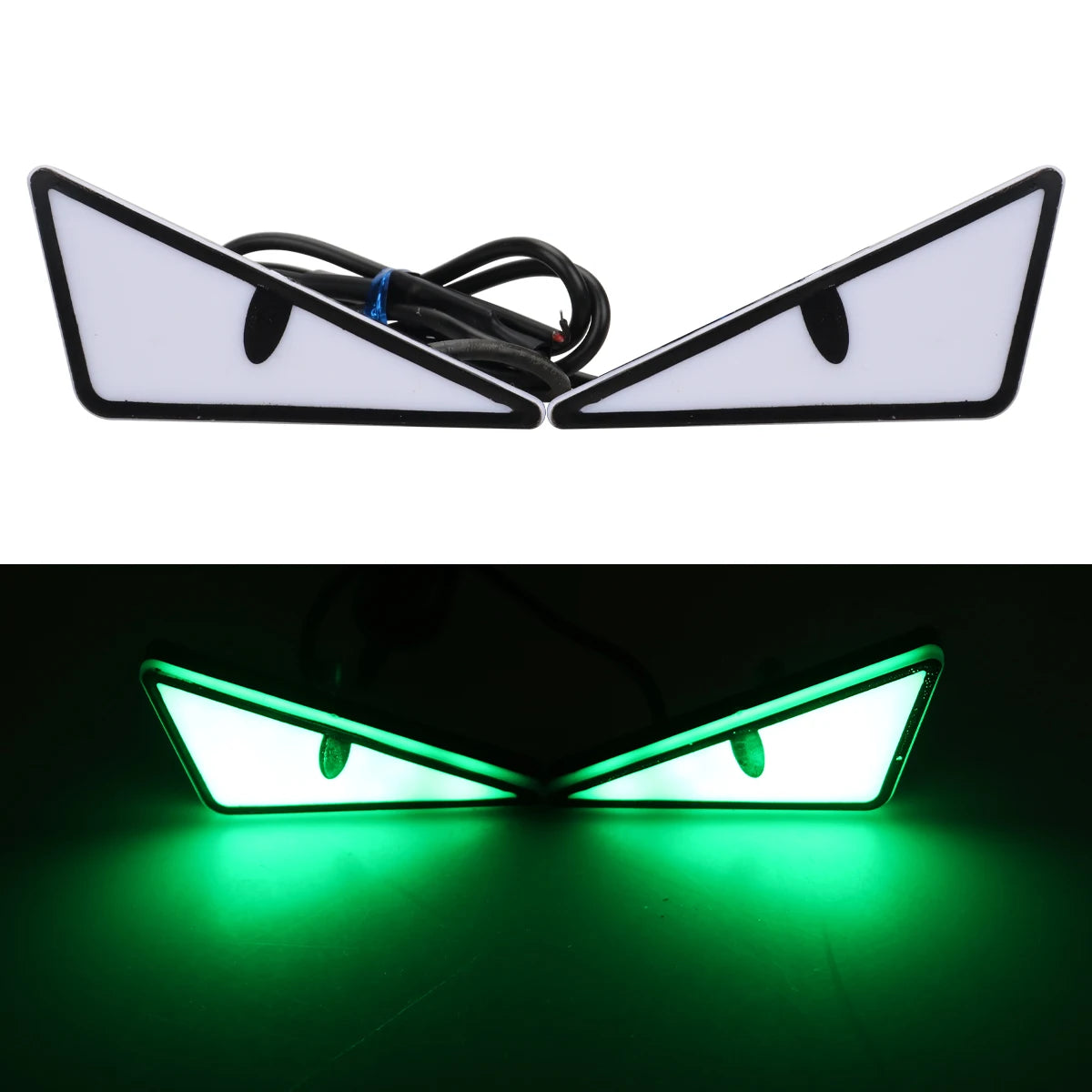 Universal Car LED Devil Eyes Light Demon Eyes Headlight Motorcycle Mini Turn Signal Flasher Tail Lamp Auto Decoration Lights