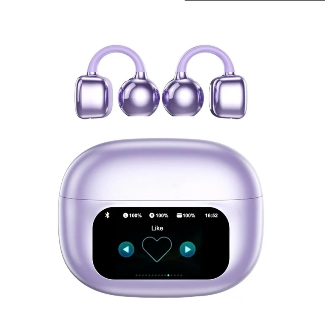 Smart Color Screen Ear Clip Bluetooth Headset